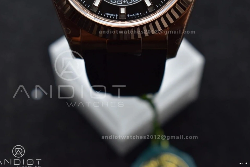 Dial (Gain Oyster-flex Strap 1:1 on A23J RG ZF Weight) Best Sky-Dweller Grey Edition 336235 0113